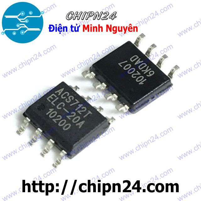 [1 CON] IC ACS712-20A SOP-8 (SMD Dán) (ACS712 IC Cảm Biến Dòng 20A)