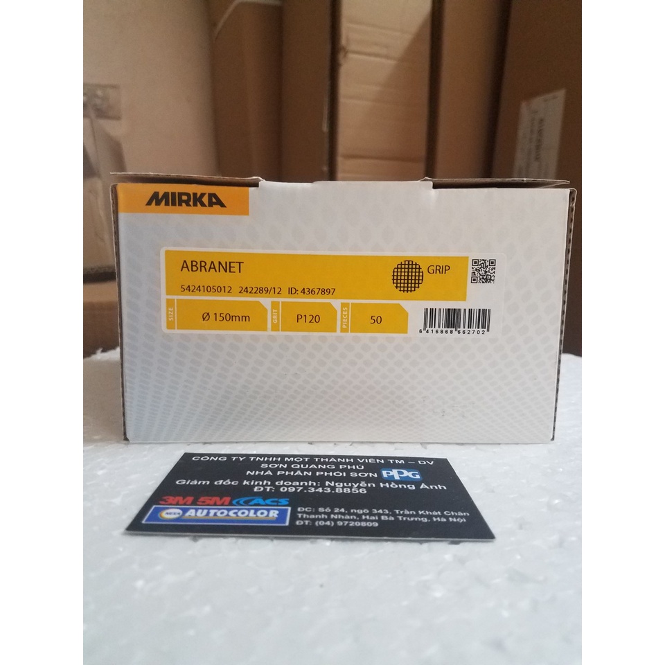 Combo 10 tờ nhám lưới Abranet tròn 150mm P120, P180,P240, P320,P400