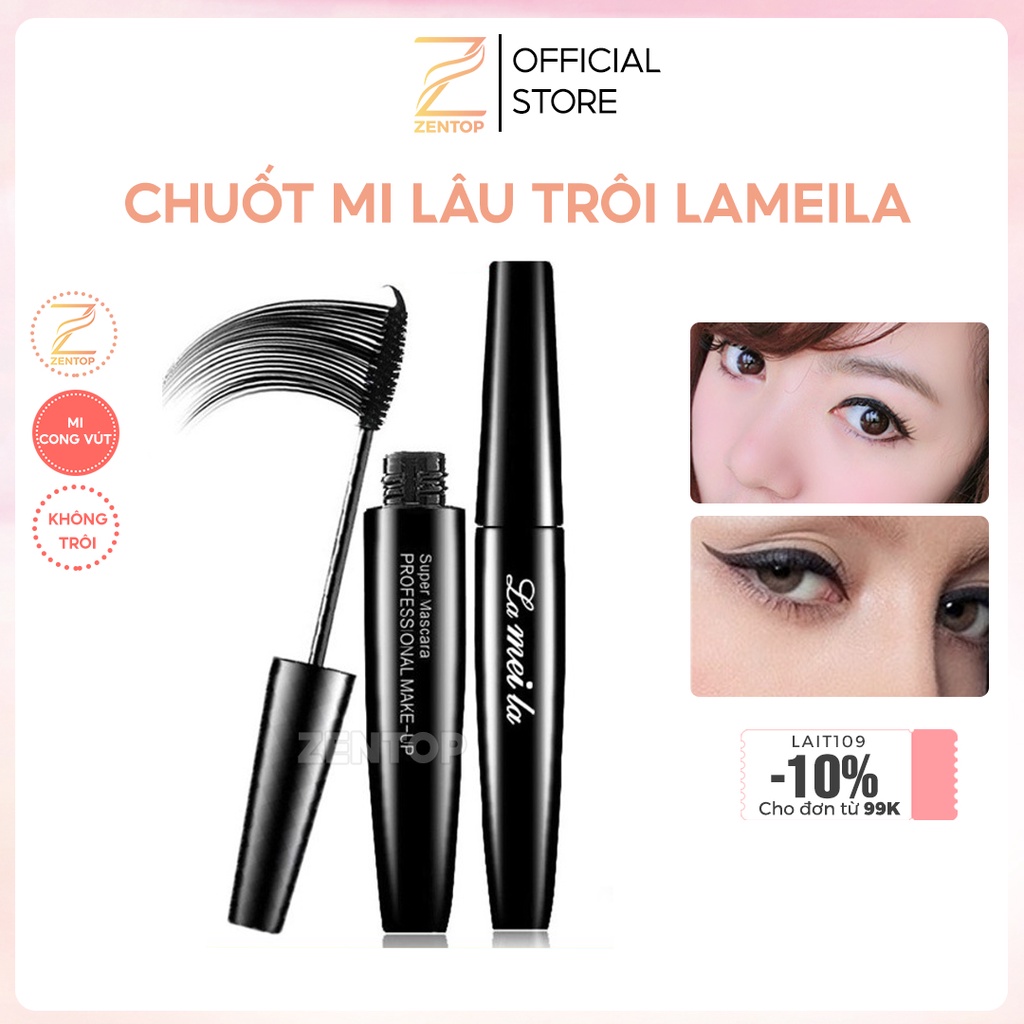 Mascara Lameila chuốt mi cao cấp làm cong dài dày mi tự nhiên ZENTO