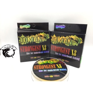 Dây dù PE Toman strongest X8 150m Thái Lan chuyên câu lủe [Chính Hãng]