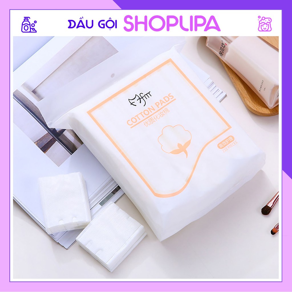 Bông tẩy trang 3 lớp FM Cotton Pads 222 miếng SHOPLIPA