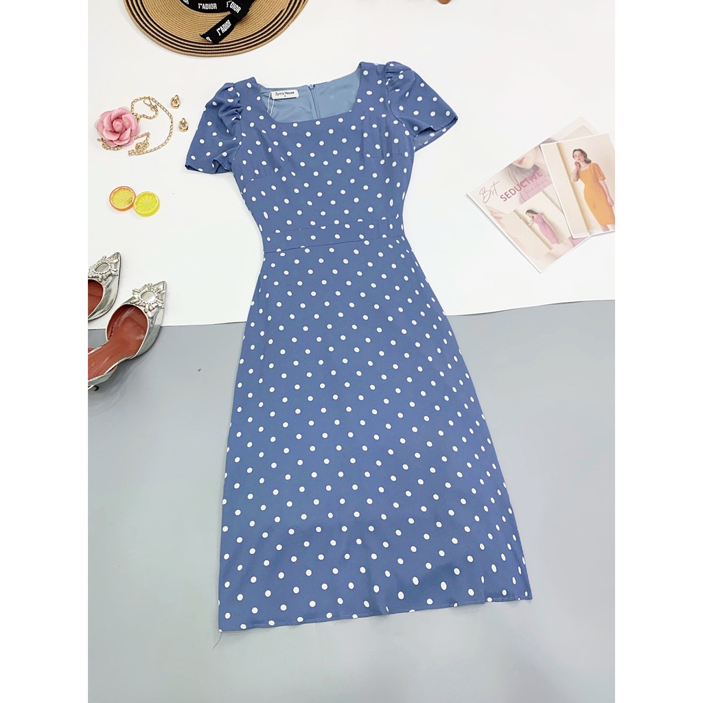 Váy cổ vuông chấm bi Zym’s House - LT142 | BigBuy360 - bigbuy360.vn