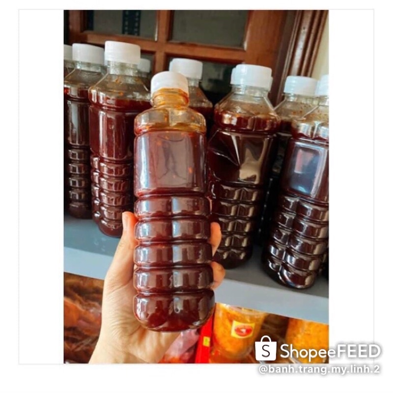 1 chai sốt bò trộn bánh tráng 25k