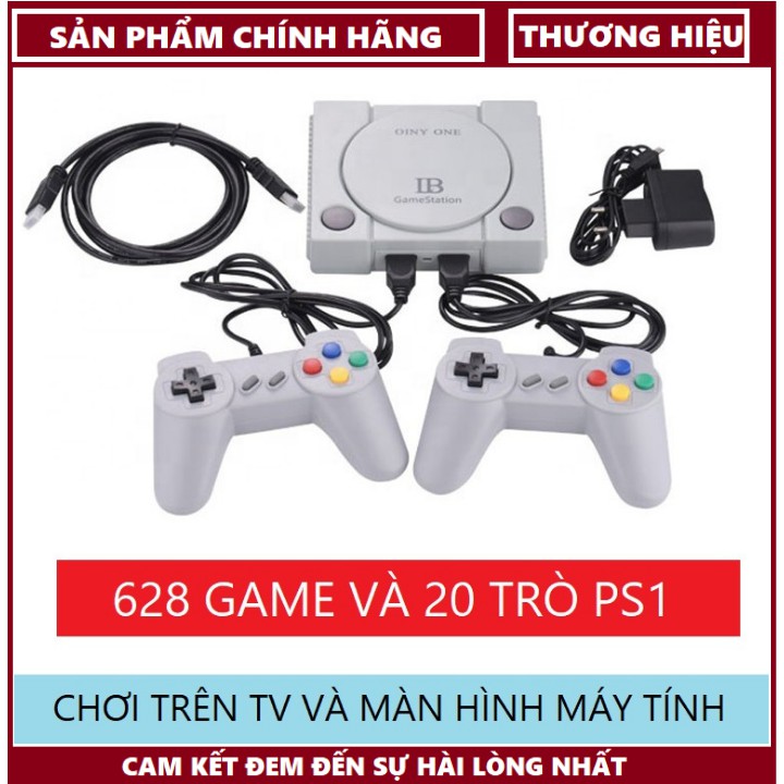 Máy Chơi Game 4 Nút HDMI 628 trò nes+20 trò ps1