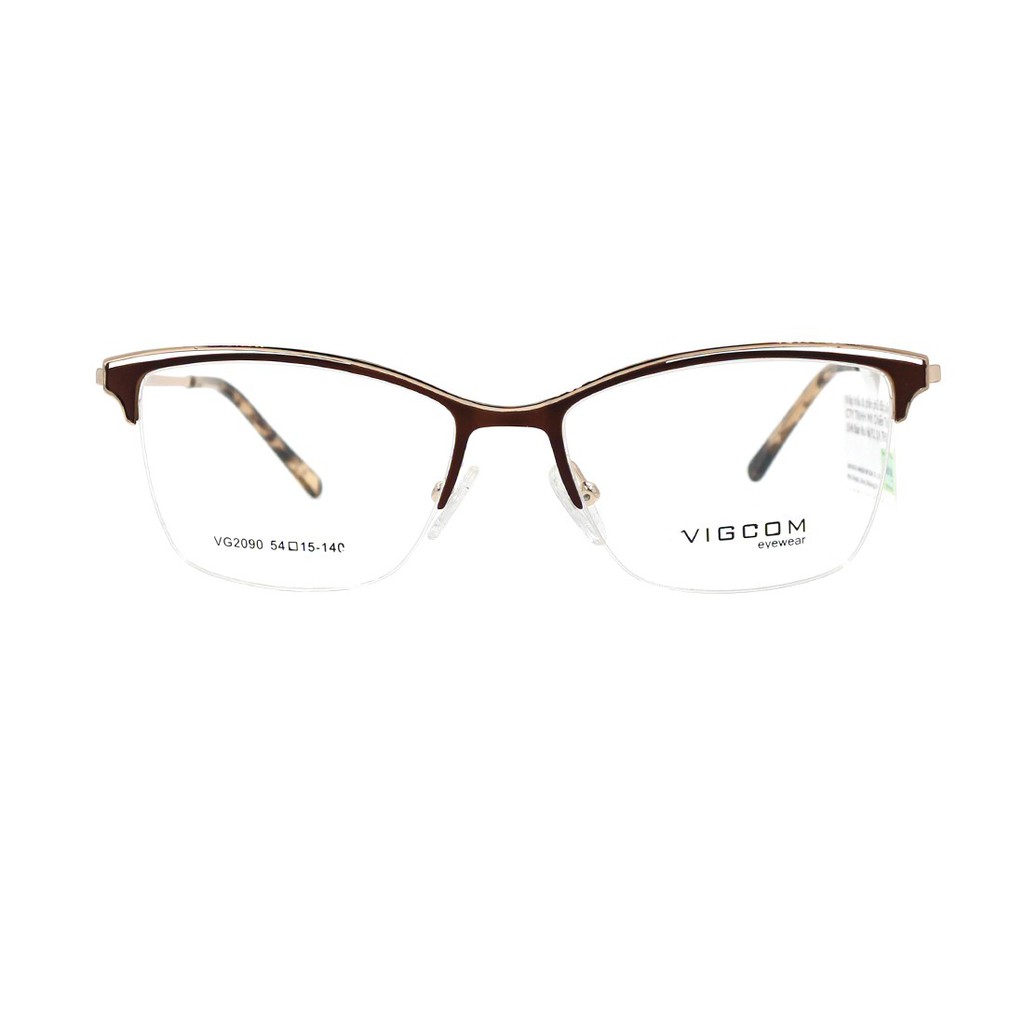 Gọng kính nam nữ Vigcom VG2090 M2 chính hãng, thiết kế dễ đeo bảo vệ mắt