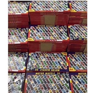 Combo 50 Xe Mô Hình Bằng Sắt Bánh Đà Cho Bé