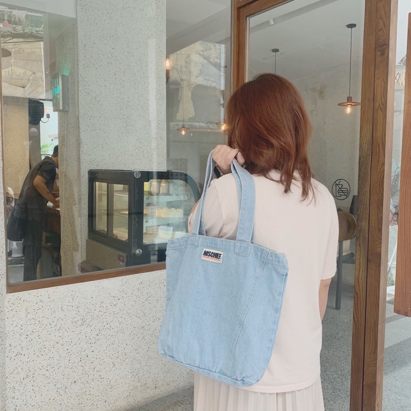 Túi vải Denim bò (màu nhạt) | Ginkgo Totebag