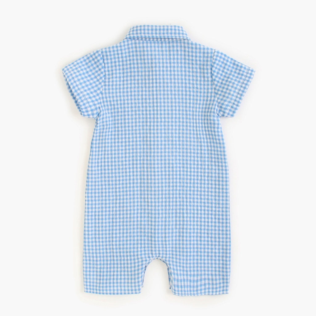 Bộ Áo Liền Quần Vải Cotton Dễ Thương Thời Trang Mùa Hè Cho Bé Trai