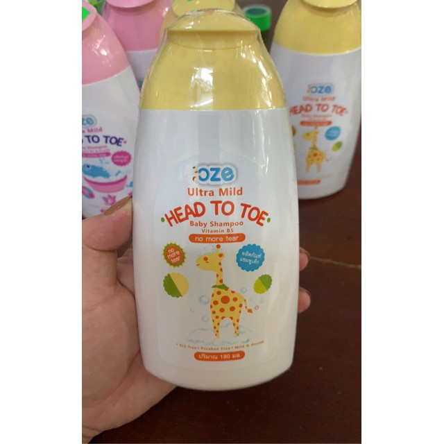 Sữa Tắm Gội Toàn Thân Cho Bé Oze 180ml Thái Lan