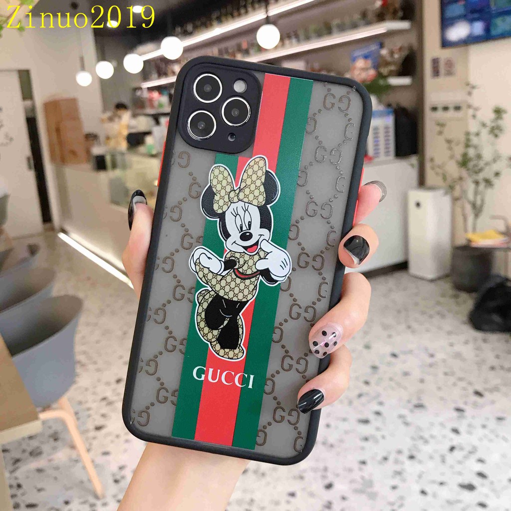 Ốp lưng iphone viền nhám Mickey Gucci 6/6s/6plus/6s/7/8/7plus/8plus/x/xs/xs max/11/11promax/12/12promax AB103