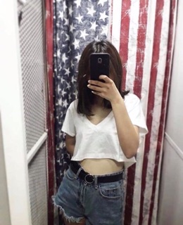 croptop cổ tim