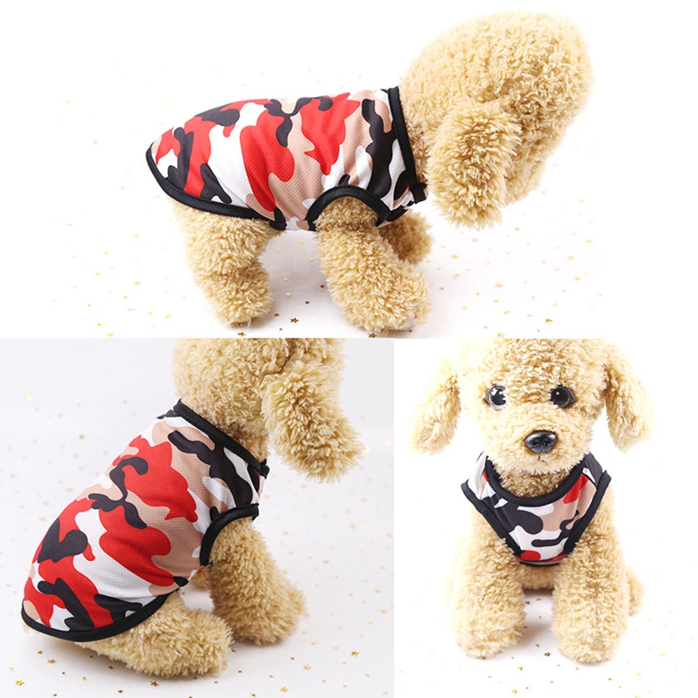 Áo thun mềm mại thoáng khí in rằn ri nhiều màu cho thú cưng size XS-2XL tùy chọn