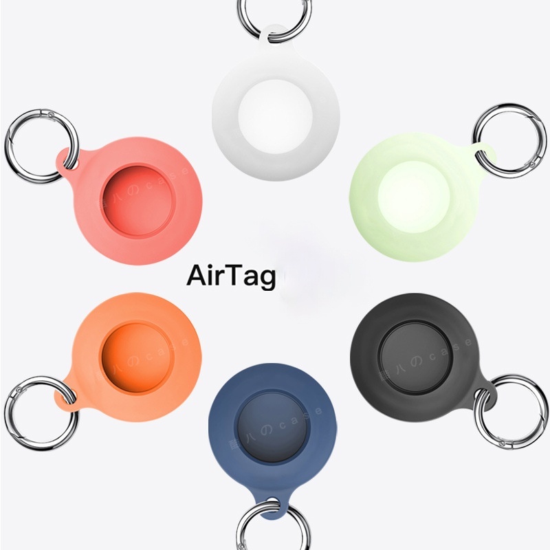 Vỏ Silicon Hình Tròn Bảo Vệ Hộp Đựng Tai Nghe Apple Airtags