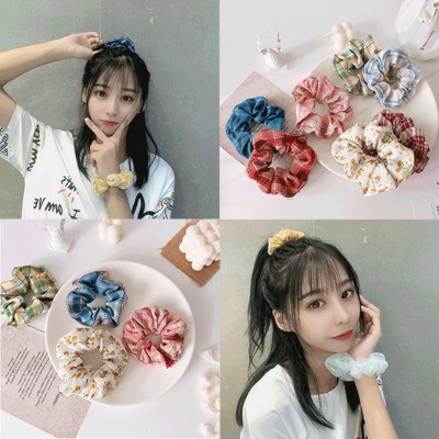Dây Buộc Tóc Họa Tiết Hoa Thời Trang Nữ Tính