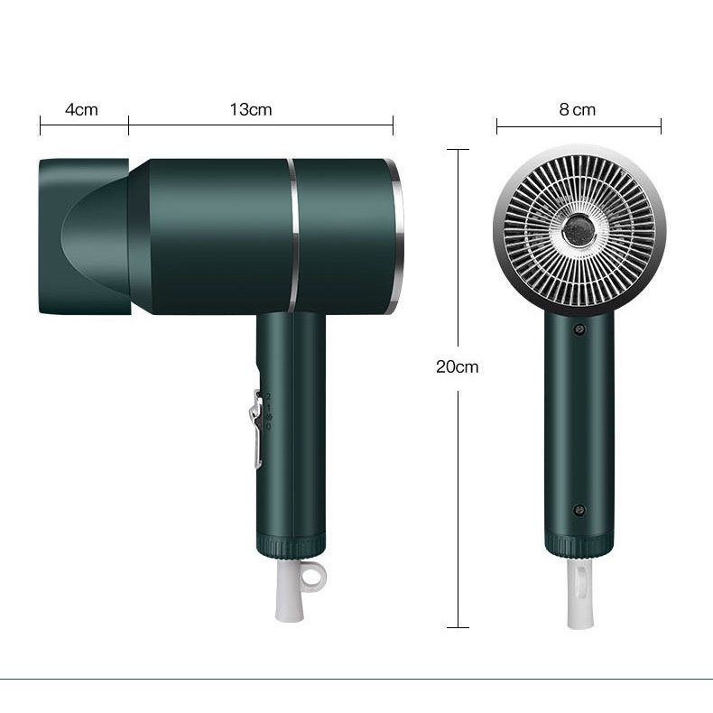 Máy Sấy Tóc 2 Chiều Nóng Lạnh Công Suất Lớn 2000W Gió Mạnh Tắt Tiếng Nhiều Chế Độ Sấy Công Nghệ Sấy Lạnh Và Ion Âm