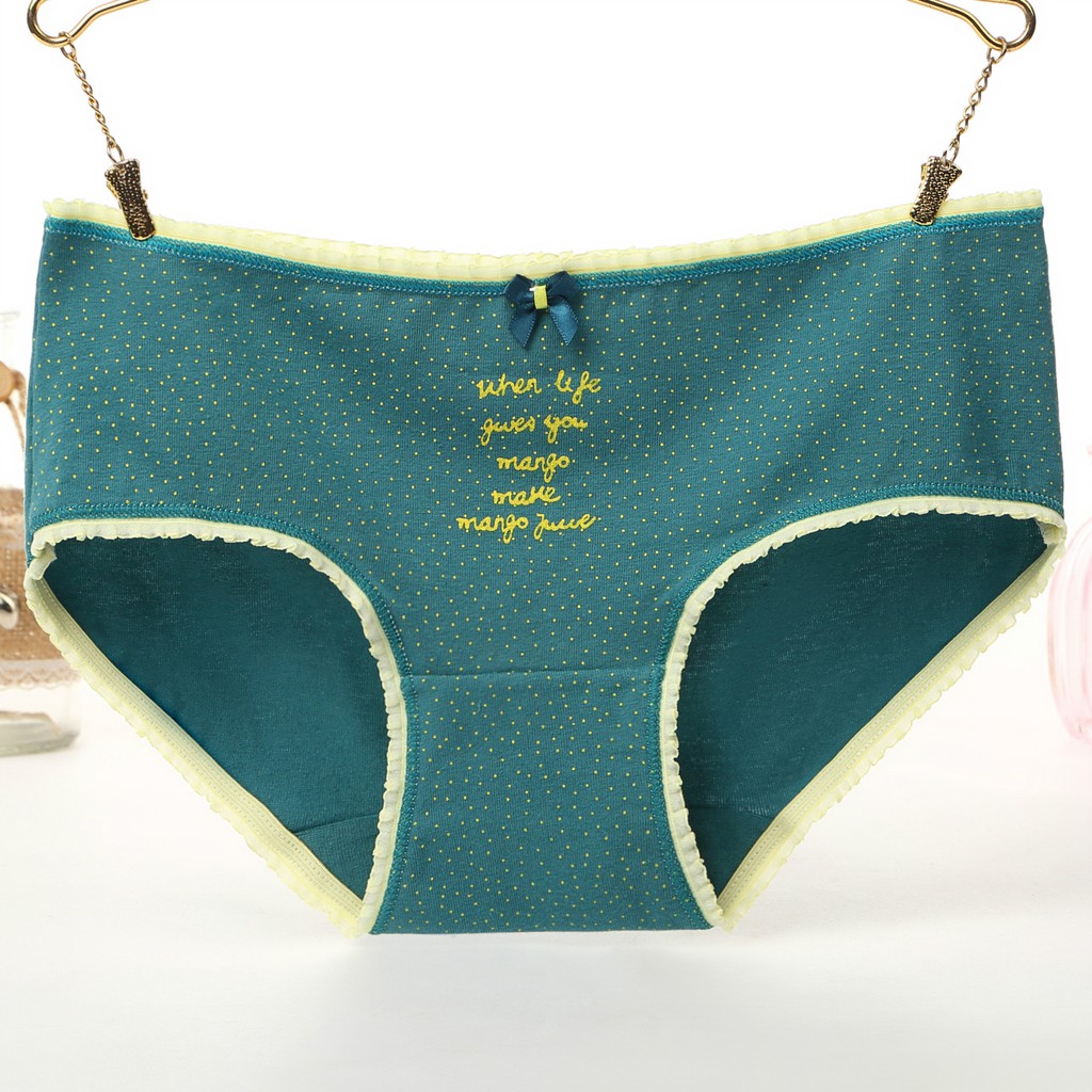 Quần Lót Cotton Nữ In Họa Tiết Trái cây, Kẻ Phối,... Nhiều Hình Dễ Thương | BigBuy360 - bigbuy360.vn