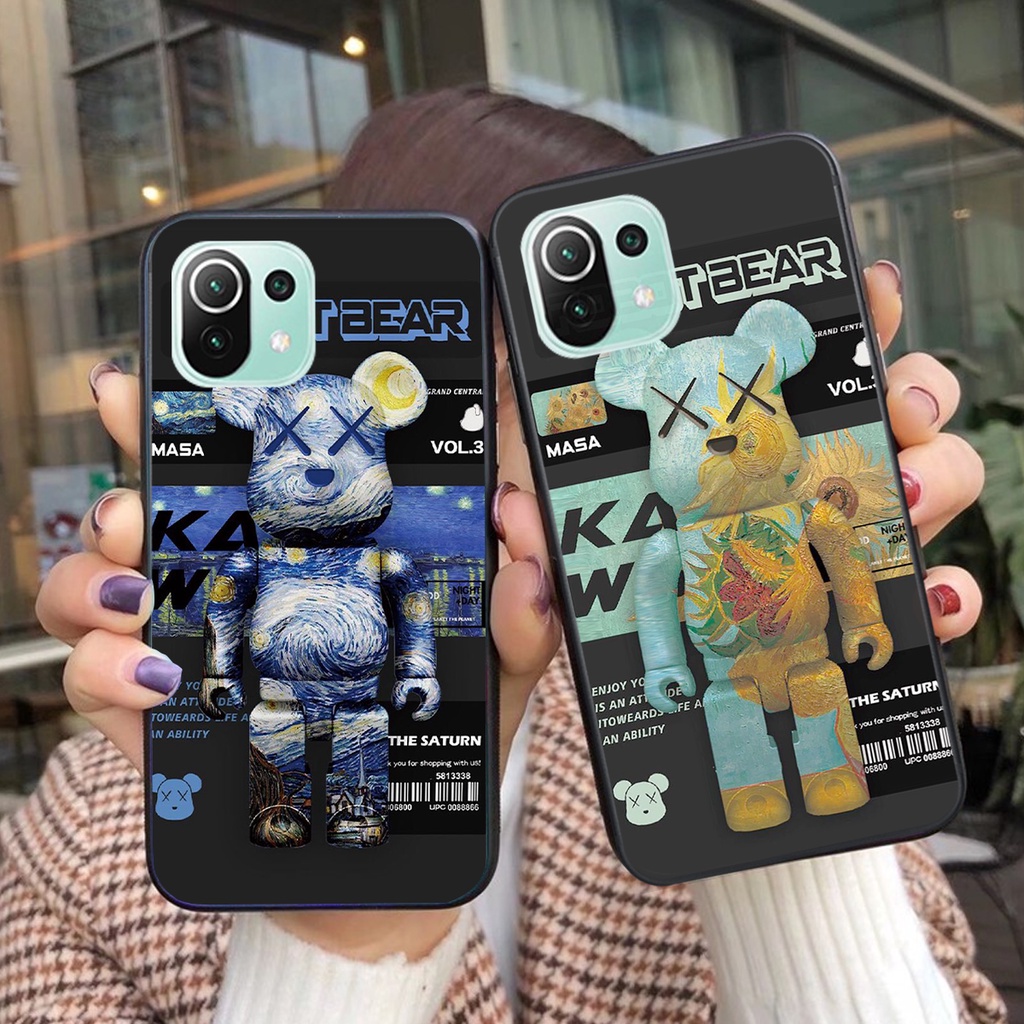 [HOT] Ốp lưng Xiaomi Mi 11 5G - Mi 11 Lite 5G - Mi 11 Lite 5G NE in gấu bearbrick siêu đẹp cực cute/ ốp xiaomi bearbick