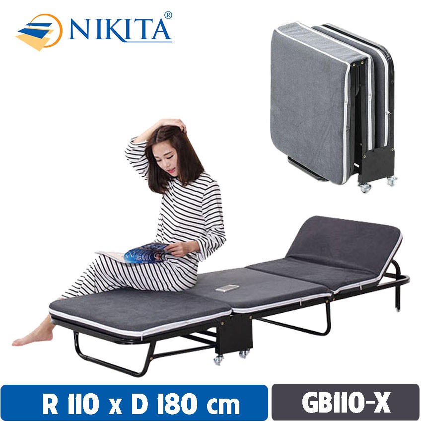 Giường gấp gọn đa năng, NIKITA GB110, Rộng 110cm Dài 180cm