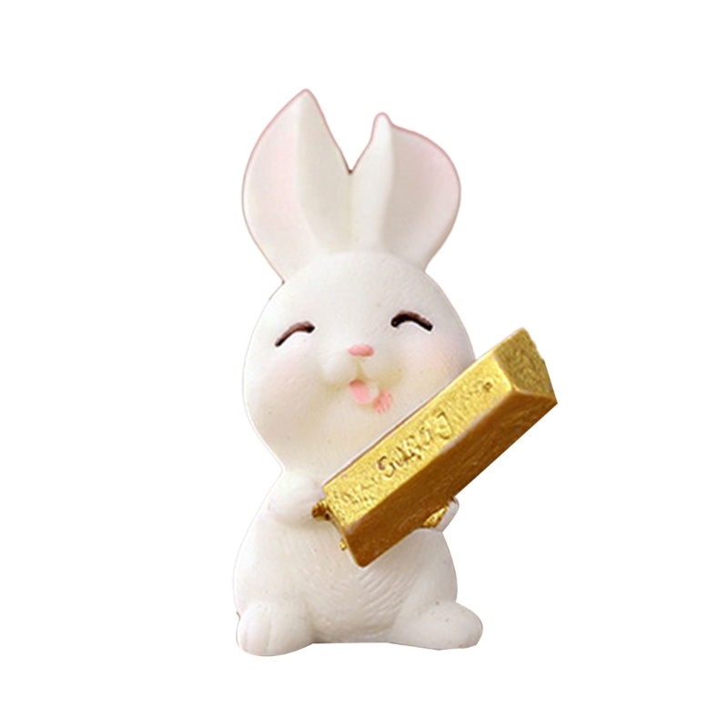 Tượng Thỏ Con Hoạt Hình Thu Nhỏ Dễ Thương Sáng Tạo Dùng Để Trang Trí