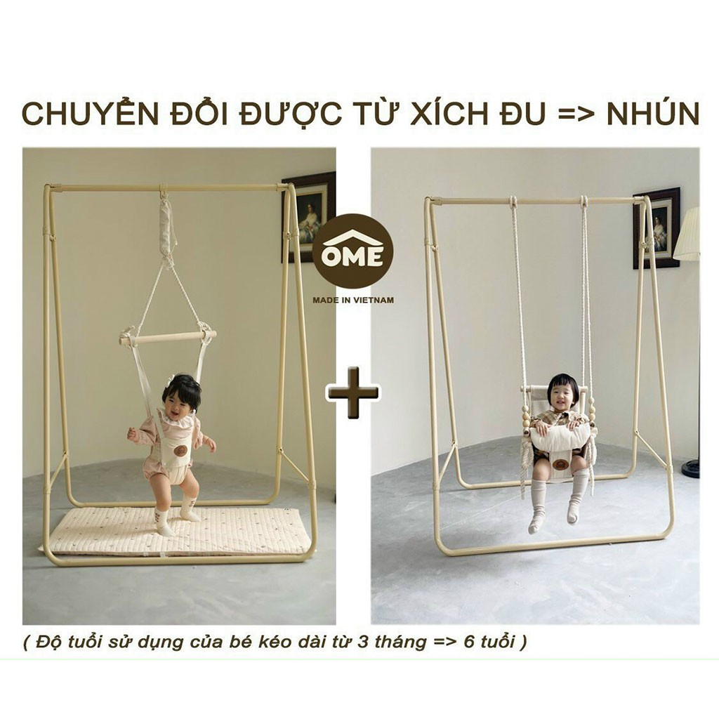 XÍCH ĐU KIÊM NHÚN JUMPER KIDS OME CHO BÉ