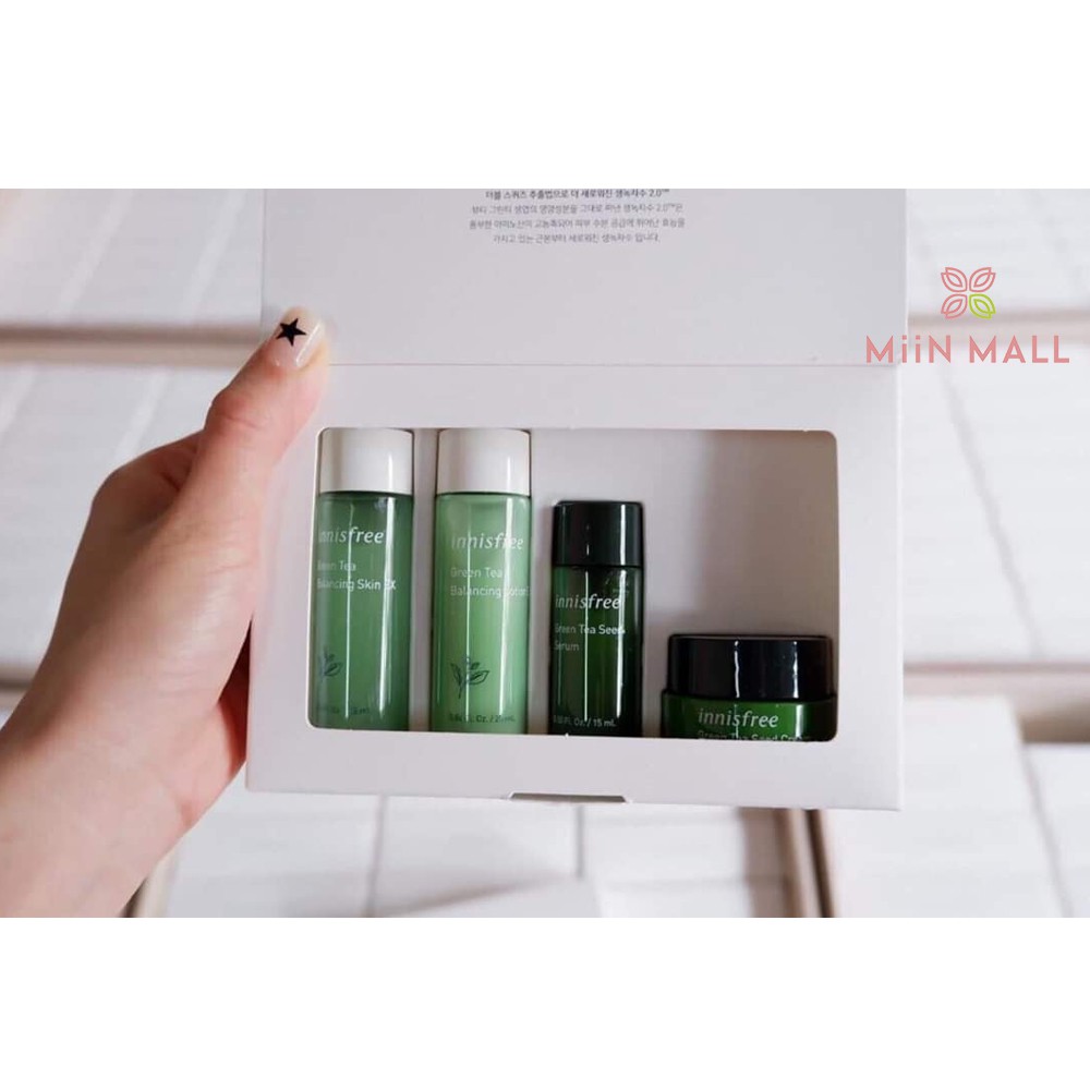 New ( Hàng Chính Hãng) BỘ KIT TRÀ XANH INNISFREE GREEN TEA SPECIAL KIT