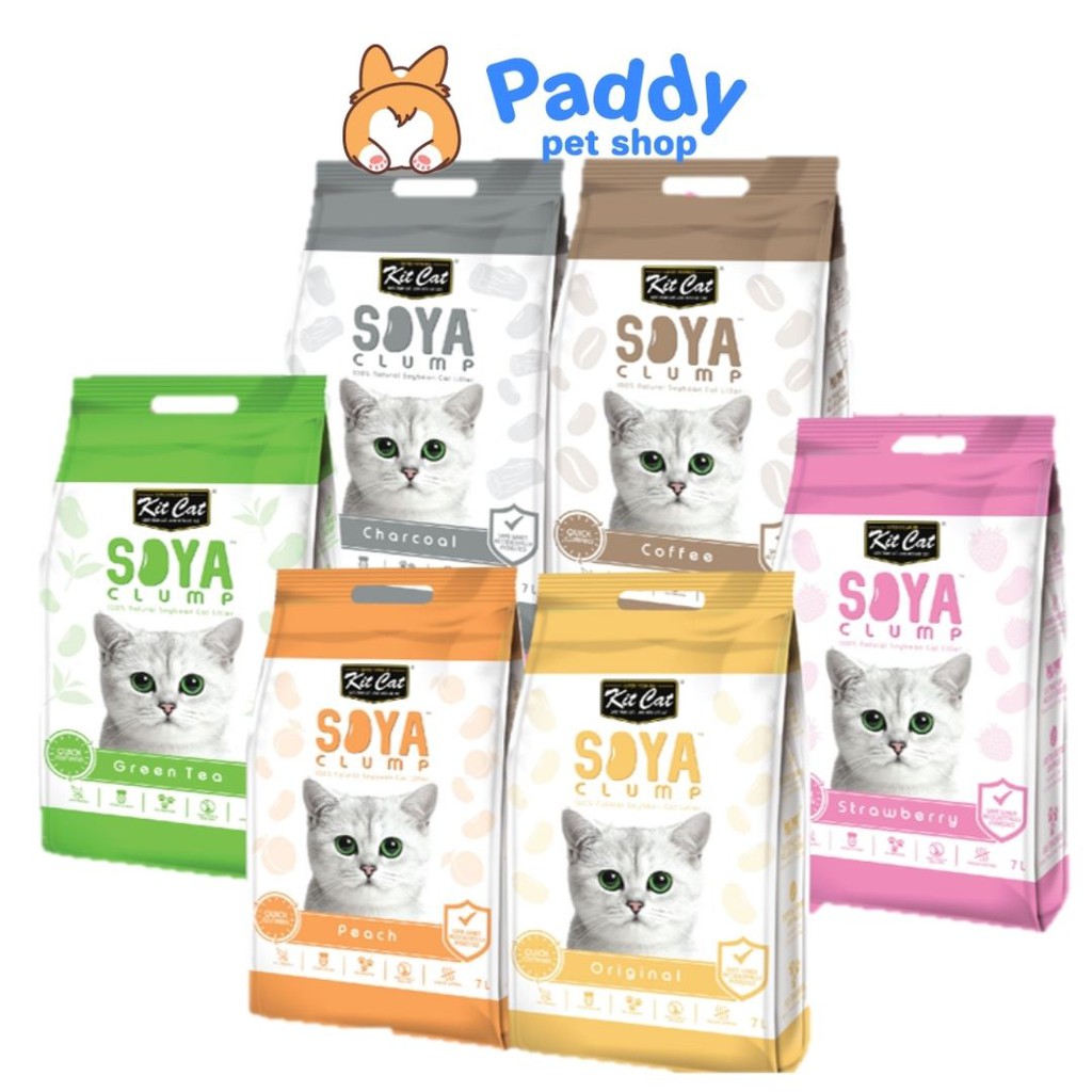 [Mã 44FMCGSALE1 giảm 10% đơn 250K] Cát Vệ Sinh Đậu Nành Kit Cat Soya Clump Cho Mèo (7L)