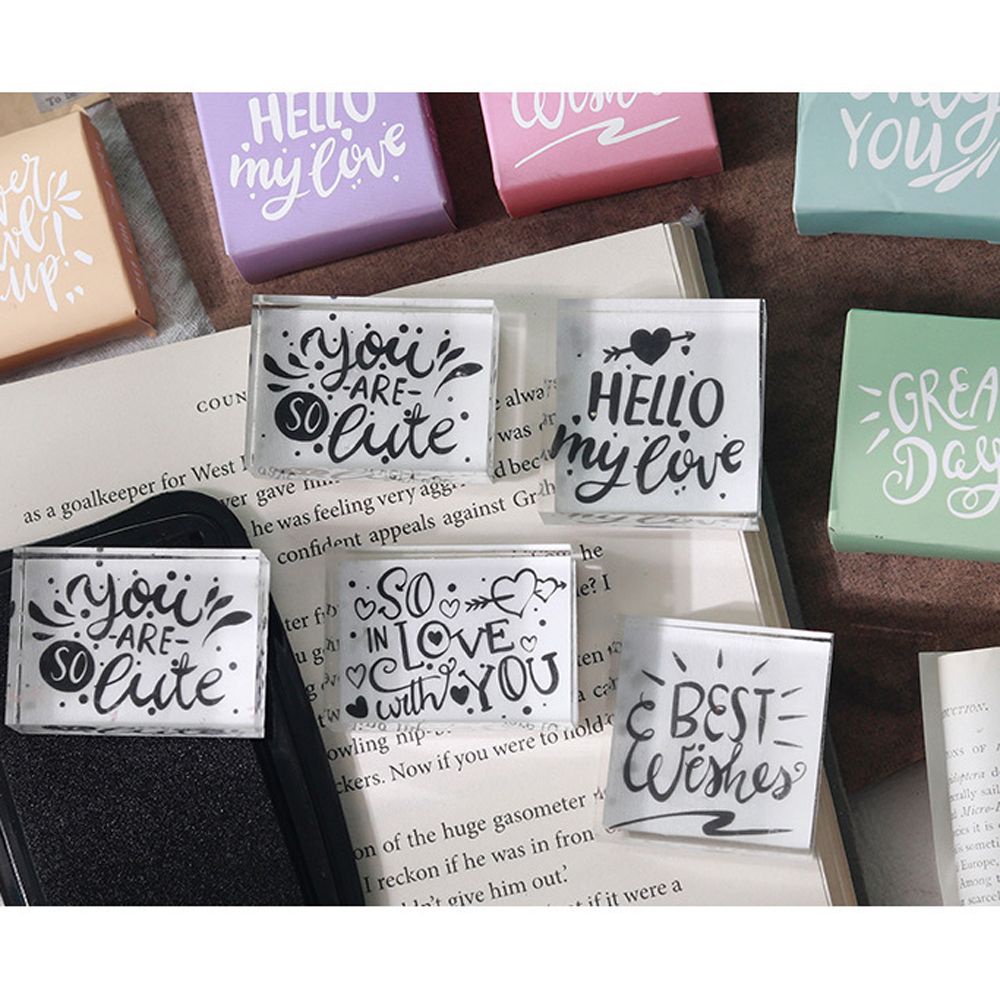 Con dấu in chữ Thank You bằng acrylic DIY VANES1