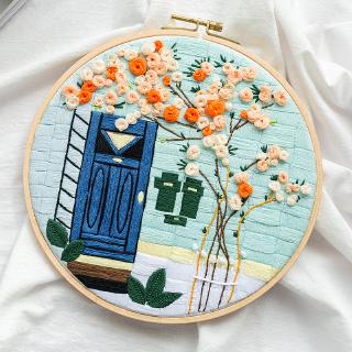 Embroidery diy cloth material package Chunsheng embroidery handmade creative production during pregnancy adult beginner three-dimensional ribbon embroidery