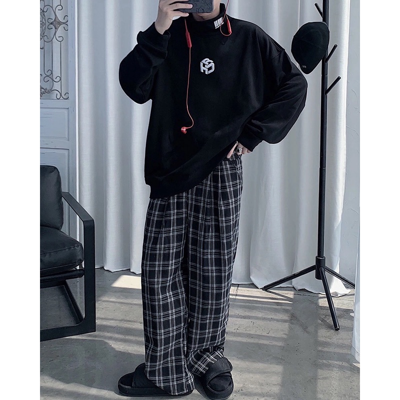 [ Mã 12FASHIONSALE1 giảm 10K đơn 50K ] 🎉Áo Sweater Cổ Cao Dáng Rộng Thời Trang Hàn Quốc Dễ Phối Đồ | BigBuy360 - bigbuy360.vn