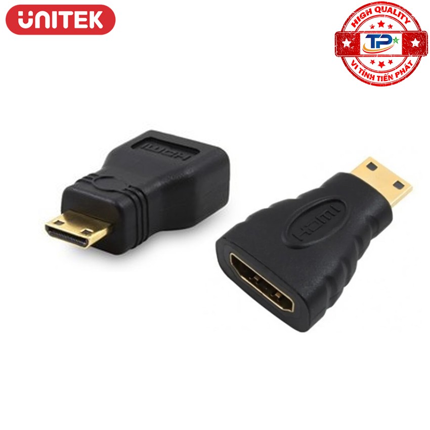 [Mã ELHACE giảm 4% đơn 300K] Đầu Chuyển Mini HDMI sang HDMI hiệu Unitek Y-A012 phân giải FULL HD