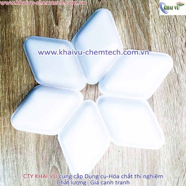 Combo 10 cái thuyền cân (đĩa cân) nhựa trắng 30ml hình thoi Aptaca-Ý