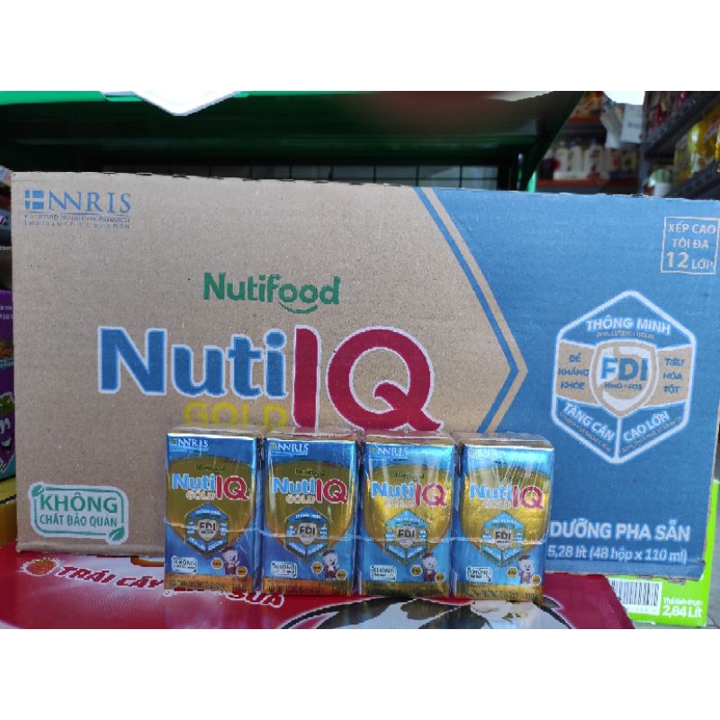 Sữa dinh dưỡng pha sẵn Nuti IQ Gold thùng 48 hộp x 110ml