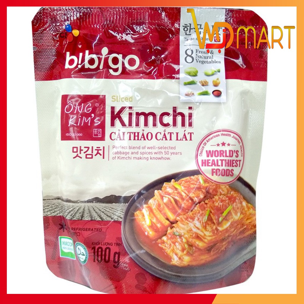 Kim chi cải thảo cắt lát Bibigo CJ Hàn quốc gói 100g