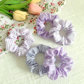 Scrunchies cột tóc buộc tóc tone tím