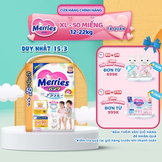 Tã/bỉm quần Merries Jumbo đủ size L56/XL50/XXL32