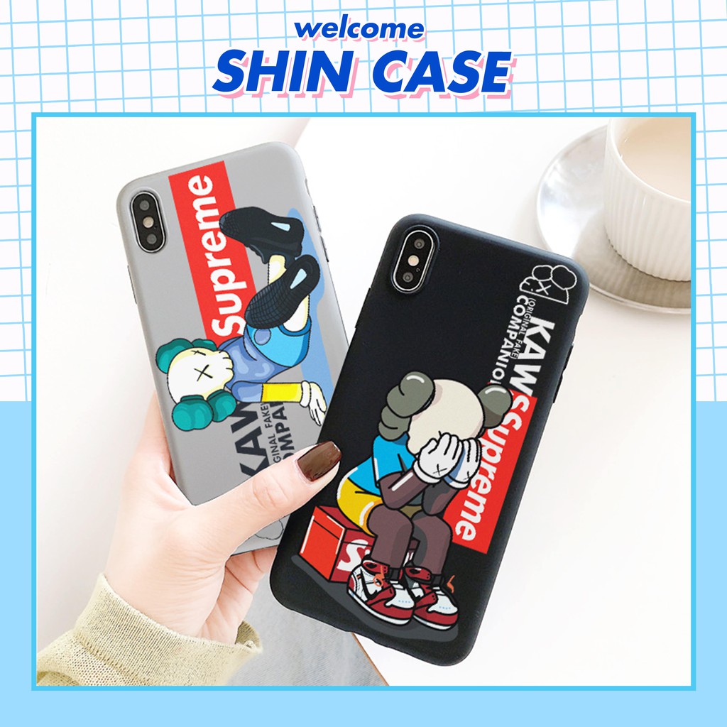 Ốp lưng iphone Kaws x Sup TPU trơn dẻo mềm 5/5s/6/6plus/6s/6splus/7/7plus/8/8plus/x/xr/xs/11/12/pro/max/plus/promax | BigBuy360 - bigbuy360.vn