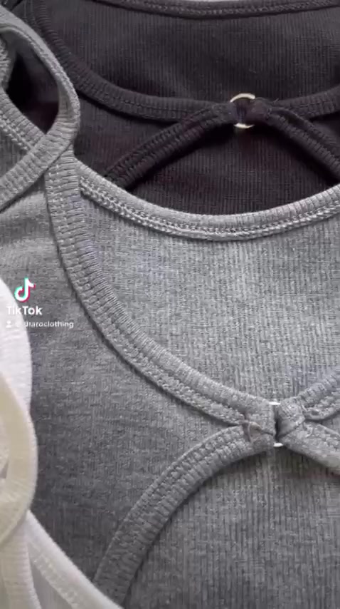 Bodysuit Hai Dây Khoét Lưng, Đính Khuyên Tròn - Tharo Clothing [AO00089 | BigBuy360 - bigbuy360.vn