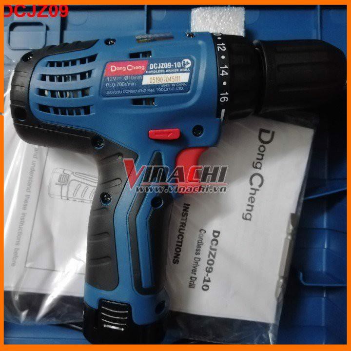 Máy Khoan Pin - Máy Khoan Pin Dongcheng DCJZ09-10 dùng để bắt vít treo tranh ảnh, sửa cánh cửa tủ hay giá treo đồ...