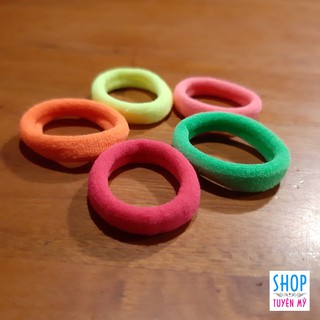 Bộ 05 dây cột tóc cho bé nhiều màu dễ thương - vòng nhỏ