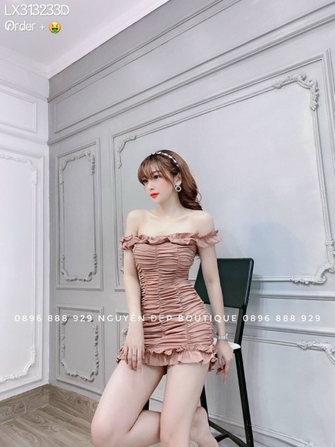 [Mã SKAMA06 giảm 8% tối đa 50K đơn 250K] Đầm body nhún siêu sexy | BigBuy360 - bigbuy360.vn