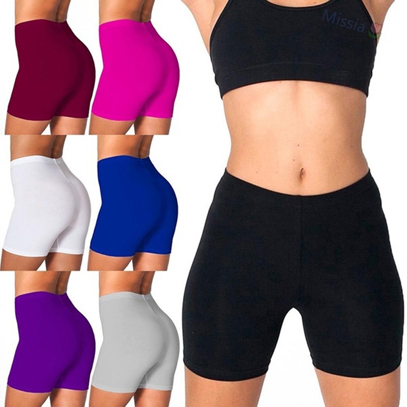 Quần short nữ lưng cao co giãn quyến rũ thời trang