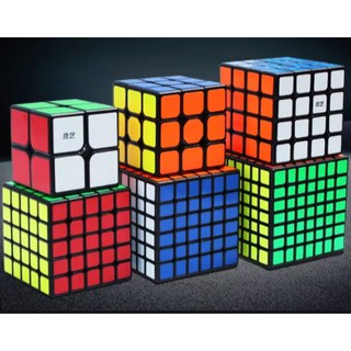 Rubik 2x2 3x3 4x4 5x5 6x6 7x7 Viền Đen Sticker Moyu Meilong Tặng Kèm Phụ Kiện