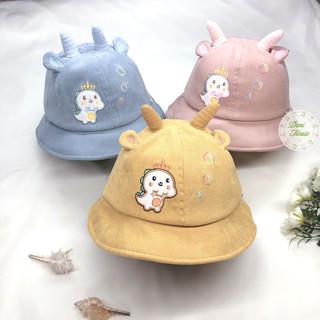 [Bé 1-2 tuổi] Nón Mũ Vành Tròn, Tai Bèo, Có Quai Cho Bé Trai, Bé Gái NTB04