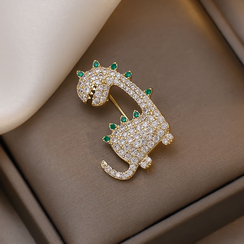 Kẹp Tóc Hình Khủng Long Hoạt Hình Đính Đá