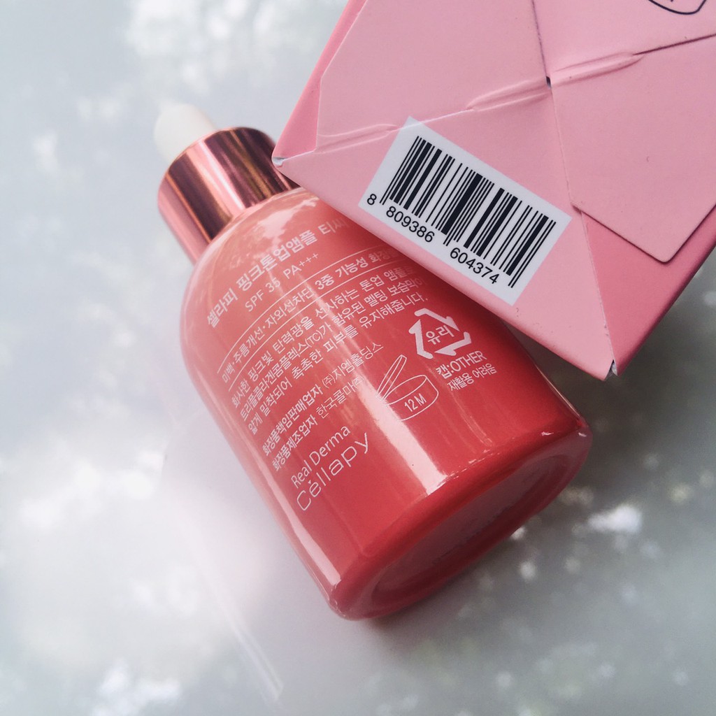 Serum Cellapy Nâng Tông Dưỡng Da Pink Tone Up Ampoule TC Chống Nắng SPF35+ PA+++ | BigBuy360 - bigbuy360.vn