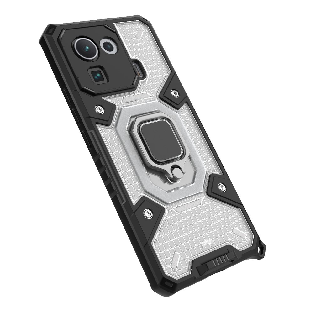 Ốp lưng Xiaomi 11 Pro vân tổ Ong Iring không gian mới chống sốc giá đỡ