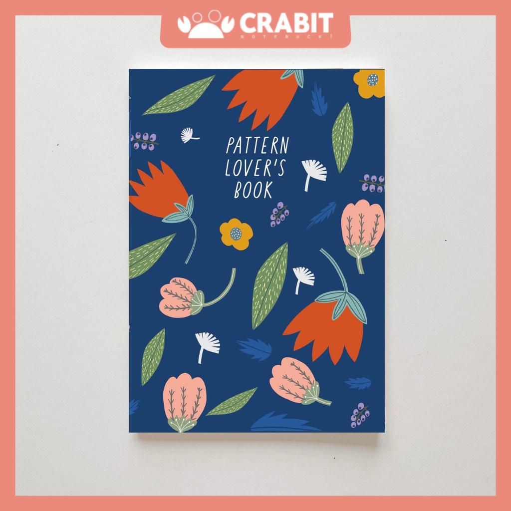 Vở may gáy dot grid 100gsm 80 trang Crabit - Daily Life Hoa đỏ