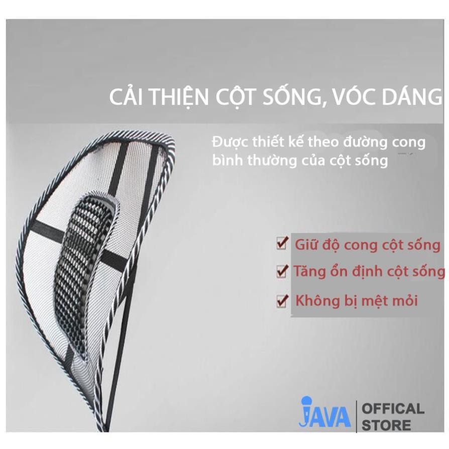 [XẢ KHO] Tựa Lưng Ô Tô Cao Cấp - Chông Đau Lưng, Lệch Cột Sống - HV Store 516
