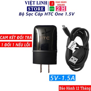 Bộ sạc cáp HTC 5V-1.5A, hàng theo máy, sạc androi, HTC ONE M7, M8, M9, M10 - Việt Linh Store