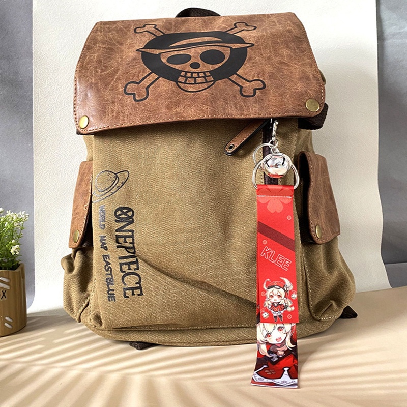 Móc khóa Genshin Impact dây vải kèm chuông đủ nhân vật Yae Miko Kazuha Zhongli Xiao Keqing Ei Shogun -  GSK148